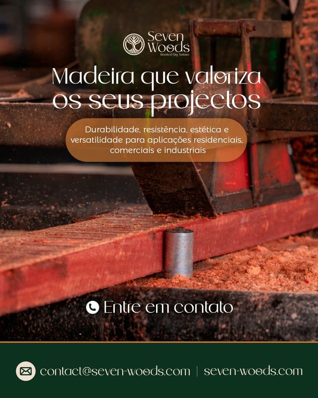 Madeira que valoriza os seus projectos